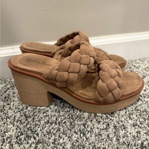 Pierre Dumas braided platform heels